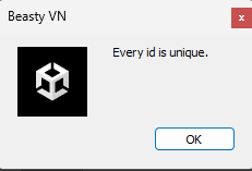 A duplicate id reported by the validator
