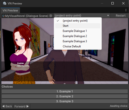 The per-block preview button in the node inspector